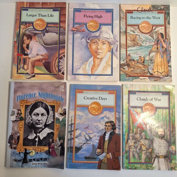 12 Books Moments in American History Biographies & Events Lewis Clark Washington - Picture 4 of 10